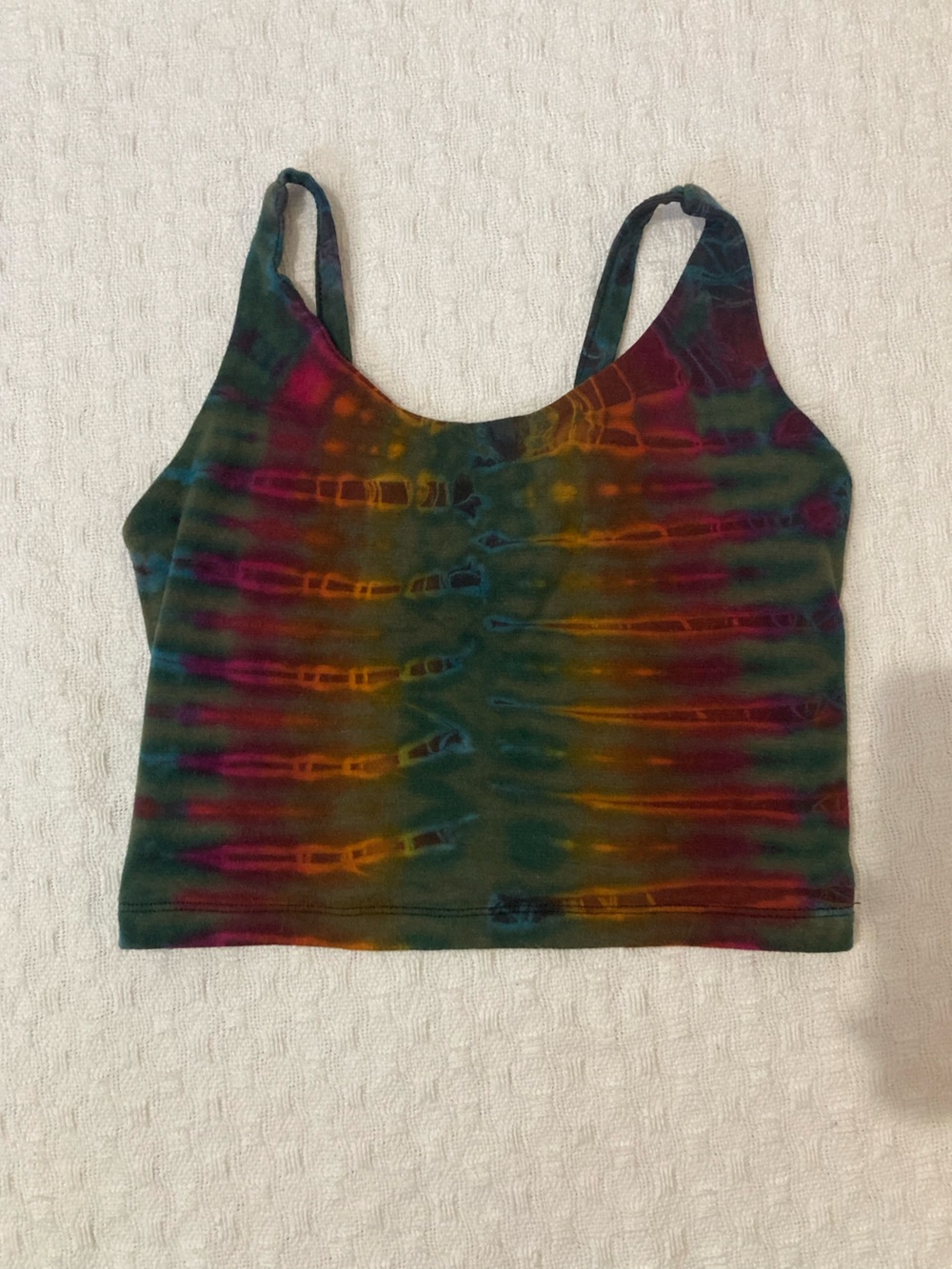Tie-Dye Cropped Tank Top
